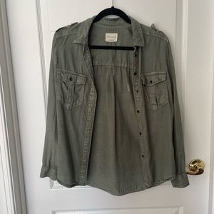 AE Green Button-down